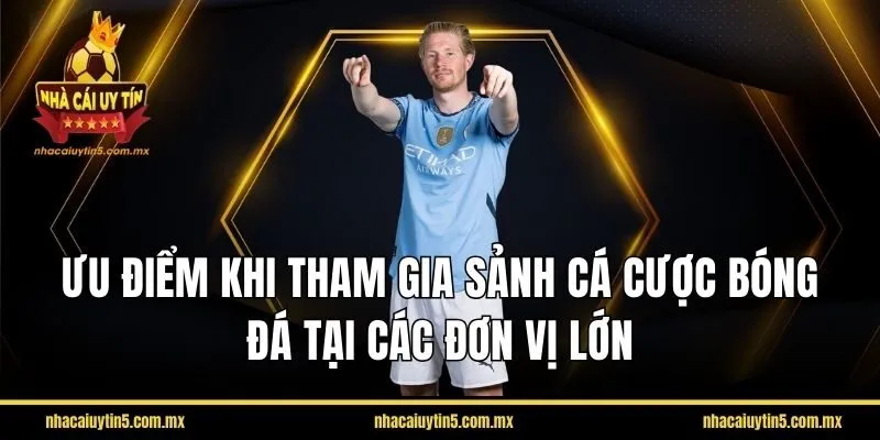 Ưu điểm khi tham gia sảnh cá cược bóng đá tại các đơn vị lớn
